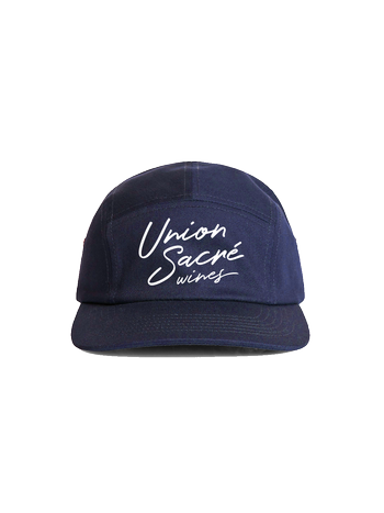 Hat with Script Logo, Blue